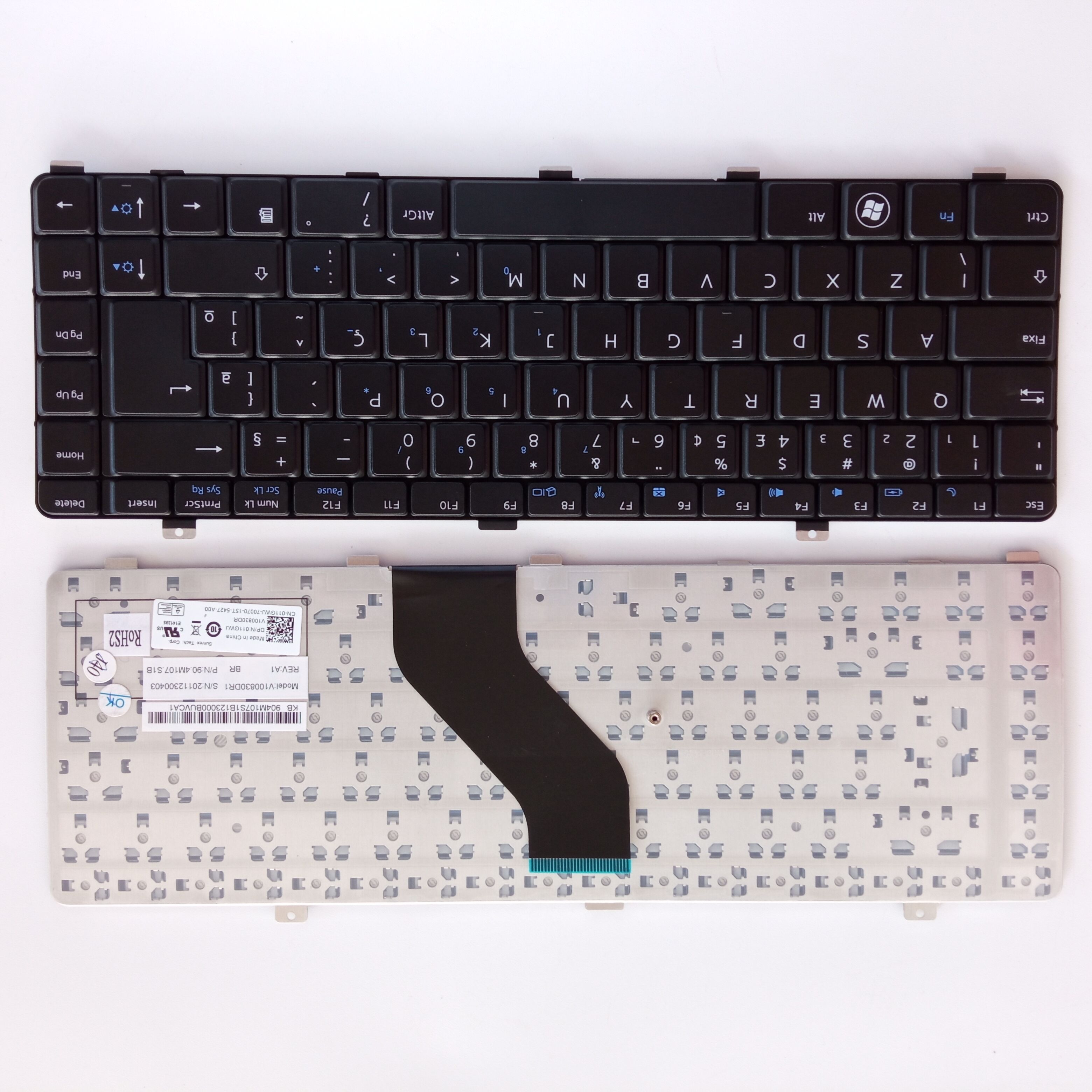 Picture of New Replacement Laptop Keyboard For DELL V13 BLACK BR Layout